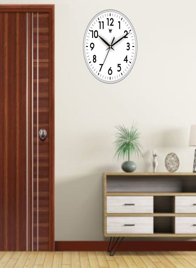 ART PLUS STORE متجر آرت بلس، ساعة حائط ديكورية للمنزل والمكتب، ساعة حائط لغرفة المعيشة، ساعات حائط أنيقة لتزيين الجدران، ساعات ديكور (فضية) - Image 5